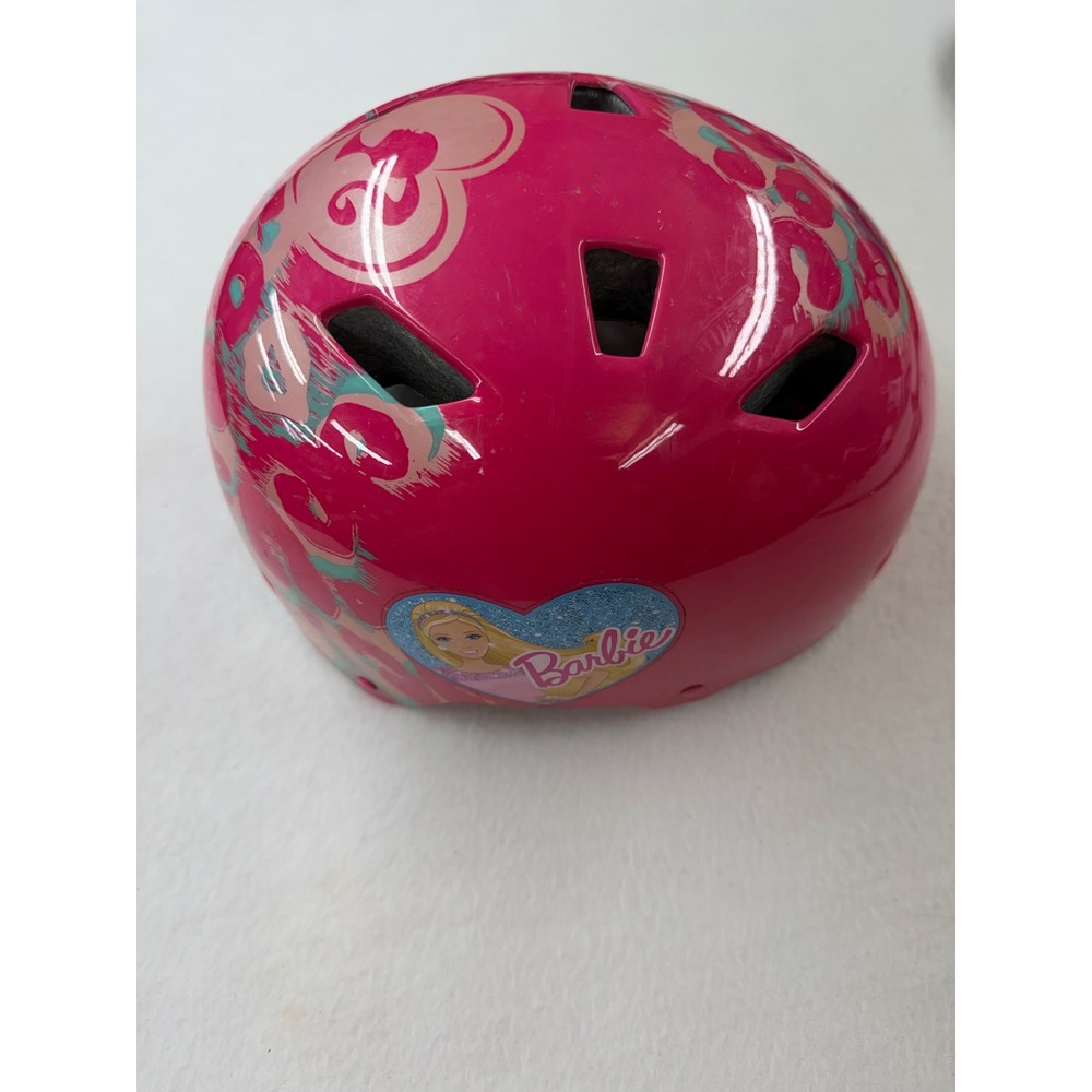 Barbie Pink Skateboarding Roller Skating Helmet Girls Child Size 52-54cm - Picture 4 of 6